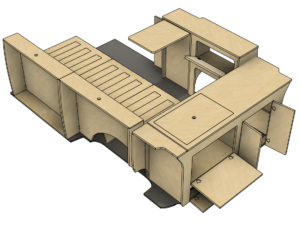 Campermeubel Kuche ruckseite vanausbau