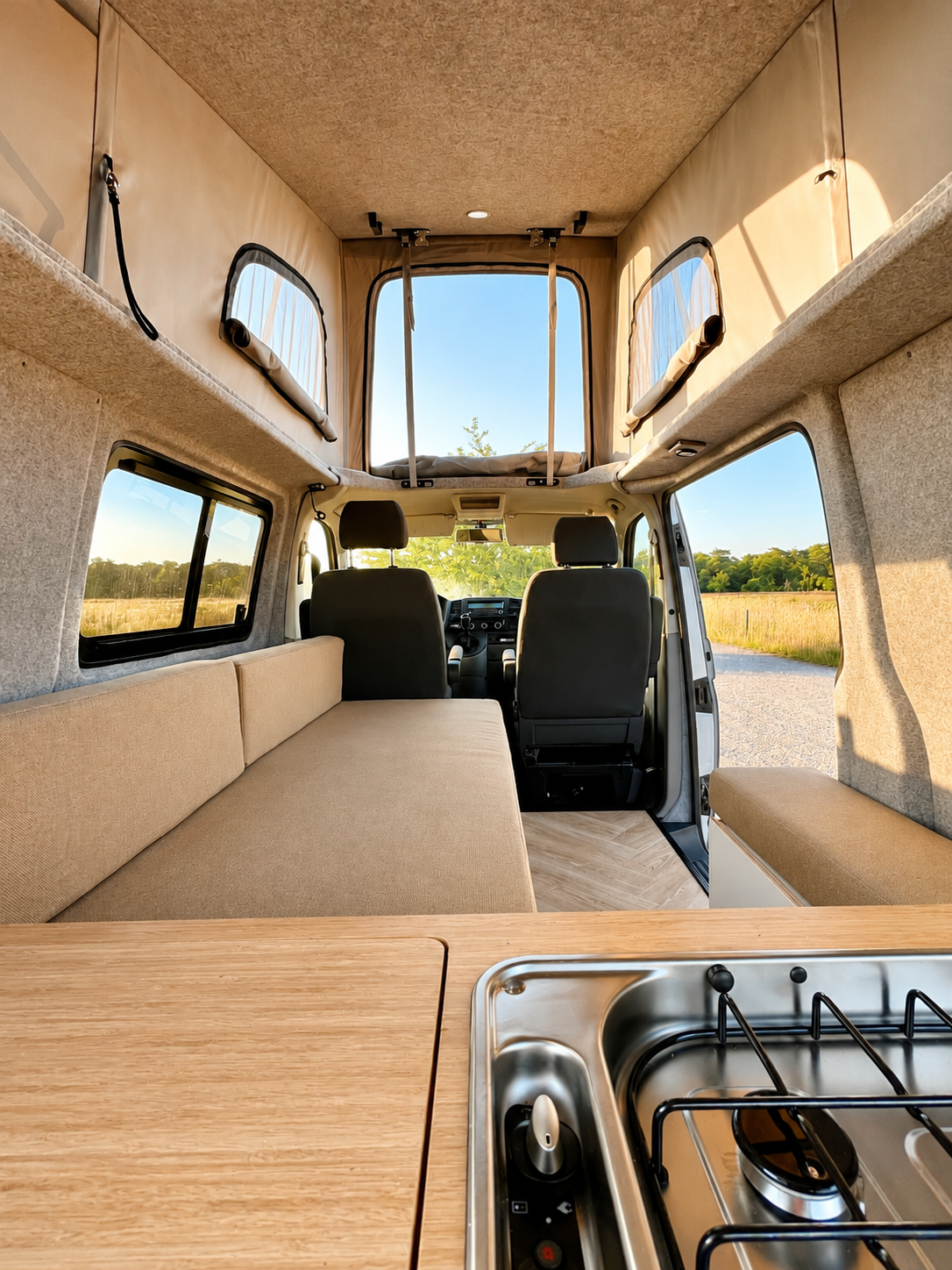 townsville 2 campermöbel schlafbank vw transporter t5/t6 l1